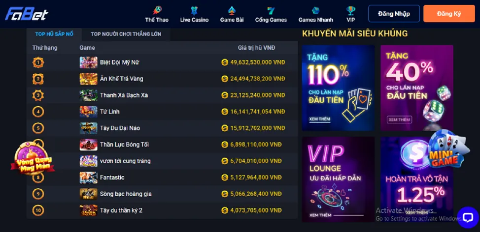 Chương trình VIP độc quyền Viebet